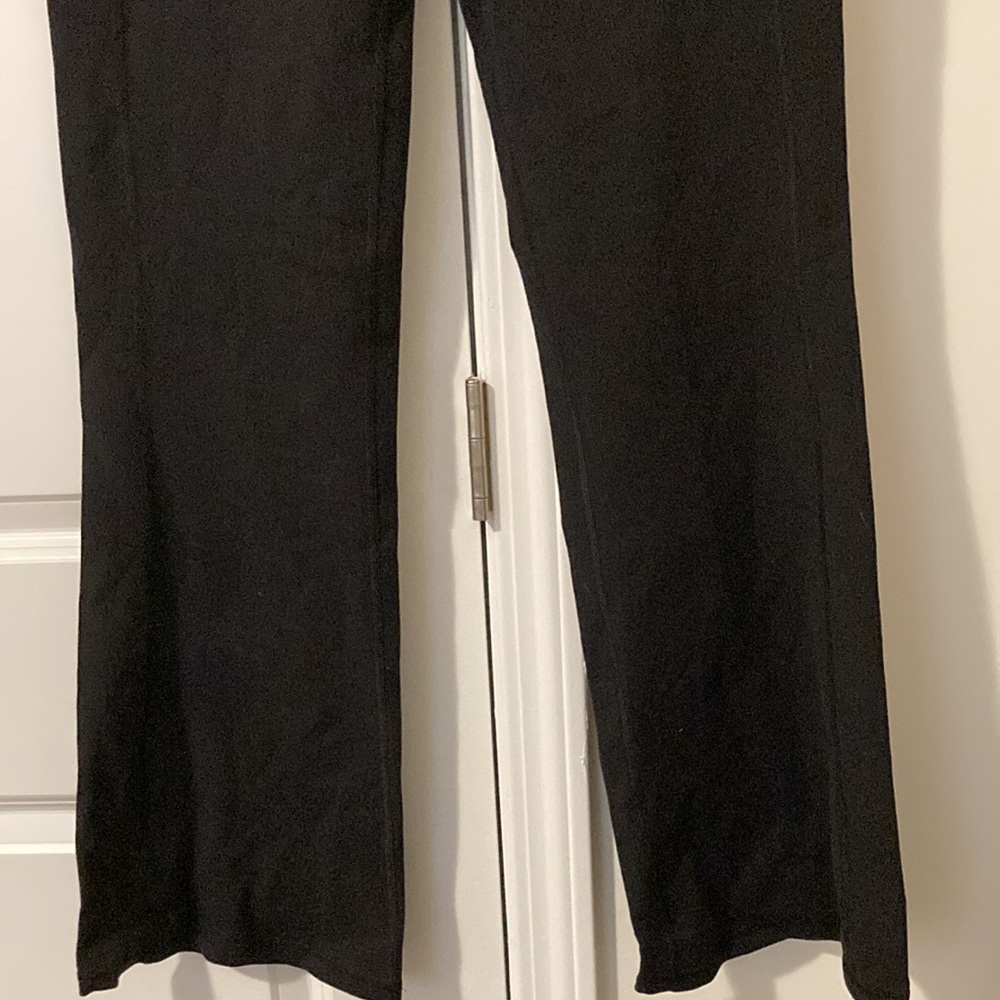 Champion Women’s Yoga style pants- black with purple waistband.  Size Small - Picture 2 of 9